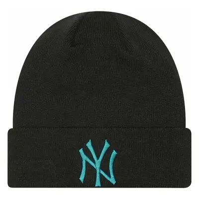 New York Yankees MLB League Essential Cuff Beanie Black/Light Blue Sapka