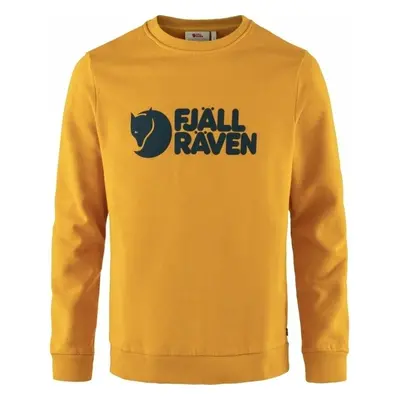 Fjällräven Logo Sweater Mustard Yellow Pulóver