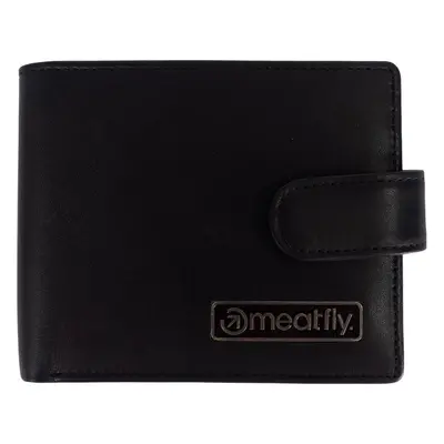 Meatfly Nathan Premium Leather Black Pénztárca