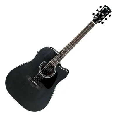 Ibanez AW84CE-WK Weathered Black Open Pore Elektroakusztikus gitár