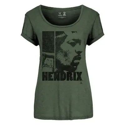 Jimi Hendrix Ing Let Me Live Womens Khaki Green