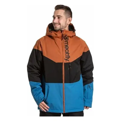 Meatfly Hoax Premium SNB & Ski Jacket Brown/Black/Blue Síkabát