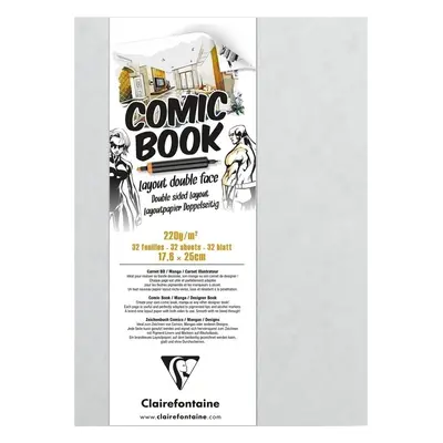 Clairefontaine Comic Book Layout Double Sided Paper Vázlattömb g