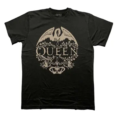 Queen Ing Floral Crest Mono Unisex Black