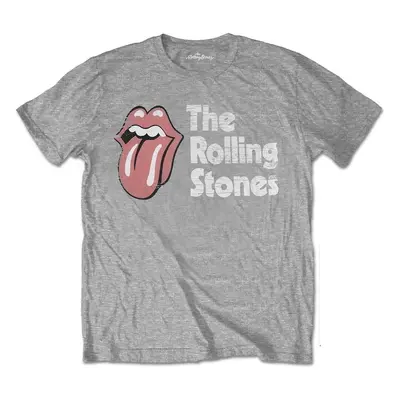 The Rolling Stones Ing Scratched Logo Unisex Grey