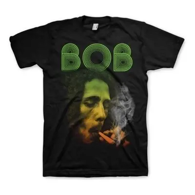 Bob Marley Ing Smoking Da Erb Unisex Black