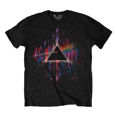 Pink Floyd Ing Dark Side of the Moon Pink Splatter Unisex Black