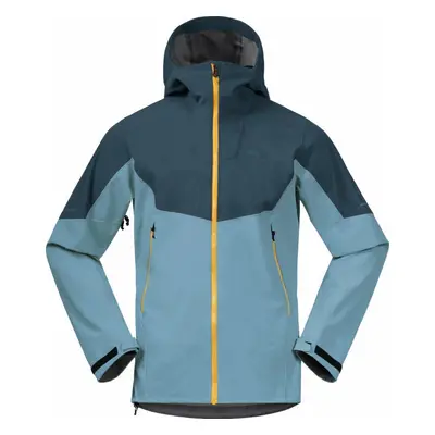 Bergans Senja Hybrid Softshell Jacket Smoke Blue/Orion Blue/Light Golden Yellow Síkabát