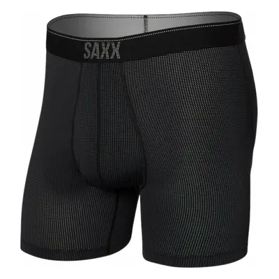 SAXX Quest Boxer Brief Black II Fitness fehérnemű