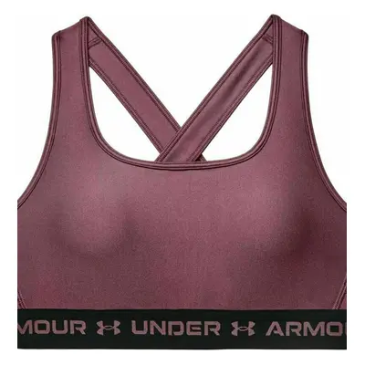 Under Armour Women's Armour Mid Crossback Sports Bra Ash Plum/Black Fitness fehérnemű