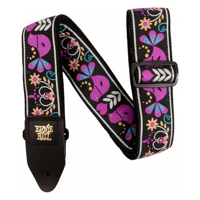 Ernie Ball Purple Bird Lupin Jacquard Strap Textil gitár heveder Purple Bird Lupin