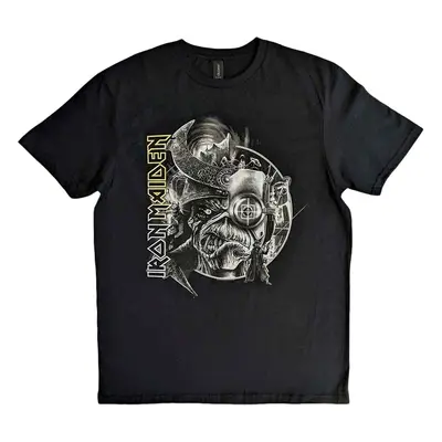 Iron Maiden Ing The Future Past Tour '23 Greyscale Unisex Black