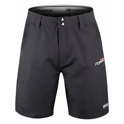 Force Blade MTB Shorts Removable Pad Black Nadrág kerékpározáshoz