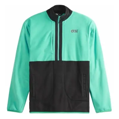 Picture Mathew 1/4 Fleece Black/Spectra Green Pulóver