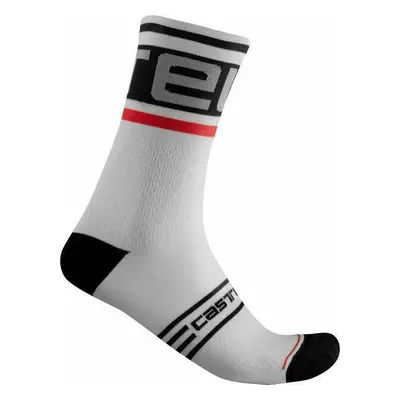 Castelli Prologo Sock Black/White S/M Kerékpáros zoknik