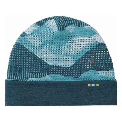 Smartwool Thermal Merino Reversible Cuffed Beanie Twilight Blue MTN Scape UNI Sapka