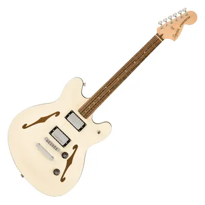 Fender Squier Affinity Series Starcaster Deluxe LRL Olympic White Félakusztikus - jazz-gitár