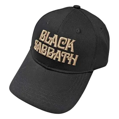 Black Sabbath Sapka Text Logo Black