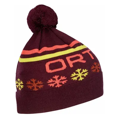 Ortovox Nordic Knit Beanie Dark Wine Téli sapka