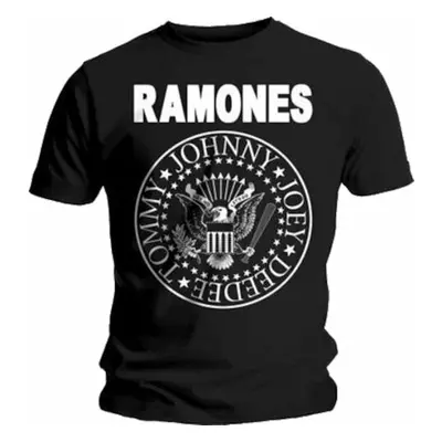 Ramones Ing Presidential Seal Unisex Black