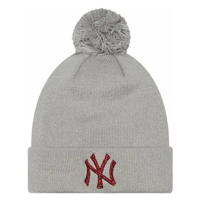 New York Yankees MLB Infill Bobble Beanie Grey Sapka