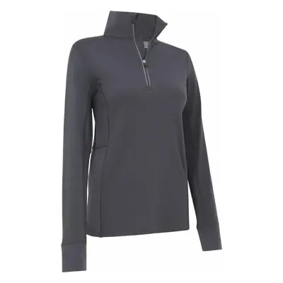 Callaway Space Dye Heather Aquapel Thermal 1/4 Zip Ebony Heather Pulóver