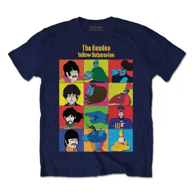 The Beatles Ing Yellow Submarine Characters Unisex Navy Blue