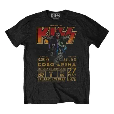 Kiss Ing Cobo Arena '76 Unisex Black