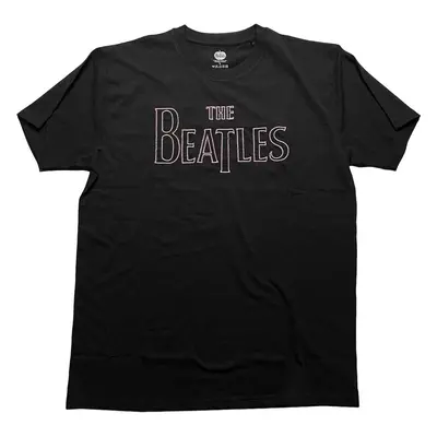 The Beatles Ing Drop T Embroidered Unisex Black