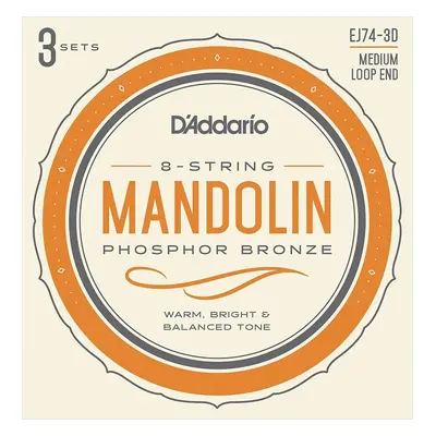 D'Addario EJ74-3D Mandolin húr