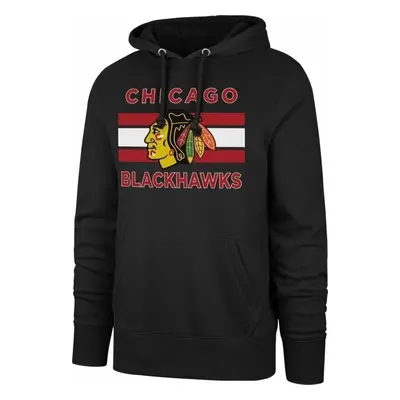 Chicago Blackhawks NHL Burnside Pullover Hoodie Jet Black Póló