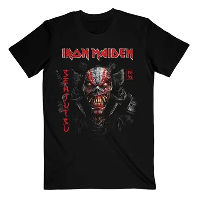 Iron Maiden Ing Senjutsu Black Cover Vertical Logo Unisex Black