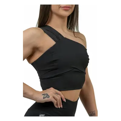 Nebbia High Support Sports Bra INTENSE Asymmetric Black Fitness fehérnemű