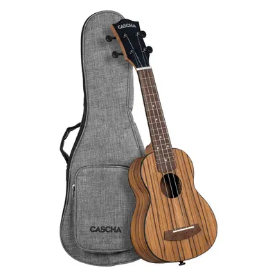 Cascha Ukulele Zebra Wood Natural Szoprán ukulele