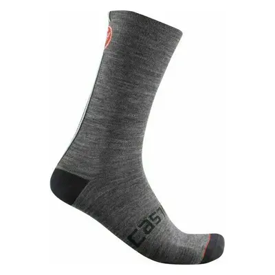 Castelli Racing Stripe Sock Dark Gray S/M Kerékpáros zoknik