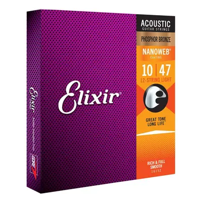 Elixir Nanoweb 10-47 Akusztikus gitárhúrok