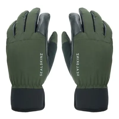 Sealskinz Waterproof All Weather Hunting Glove Olive Green/Black Kesztyű kerékpározáshoz