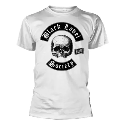 Black Label Society Ing Skull Logo White