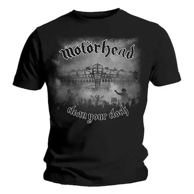 Motörhead Ing Clean Your Clock B&W Unisex Black