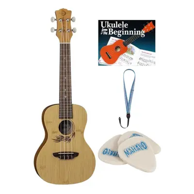 Luna UKE-BAMBOO-C SET Natural Koncert ukulele