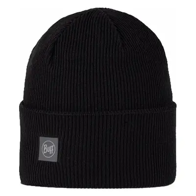 Buff Crossknit Beanie Solid Black Téli sapka