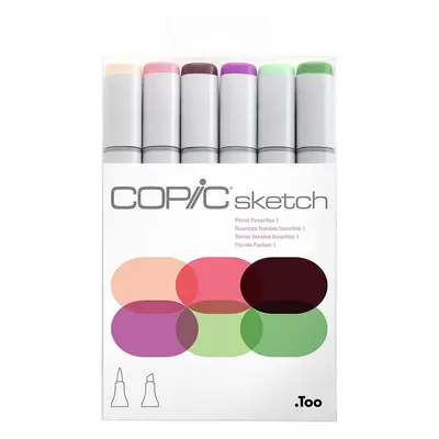 Copic Sketch Tintapatron Floral Favorites 6 db