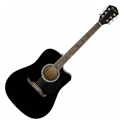 Fender FA-125CE Black Elektroakusztikus gitár