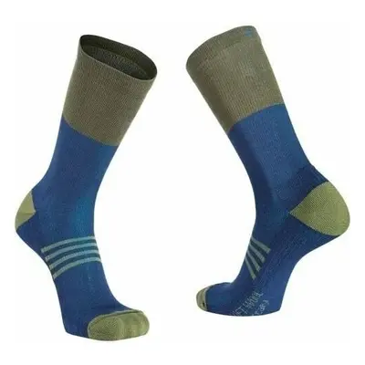 Northwave Extreme Pro High Sock Deep Blue/Forest Green Kerékpáros zoknik