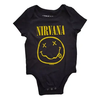 Nirvana Ing Yellow Happy Face Kids Black