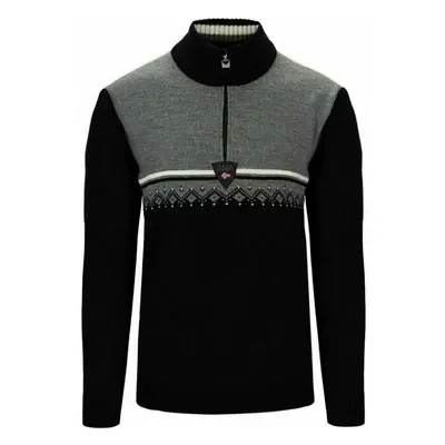 Dale of Norway Lahti Mens Knit Sweater Black/Smoke/Off White Pulóver