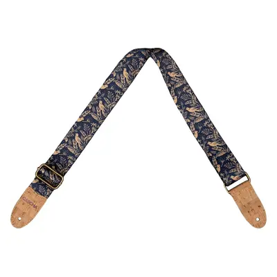 Cascha CGS-VC2 Vegan Cork Textil gitár heveder Midnight Birds