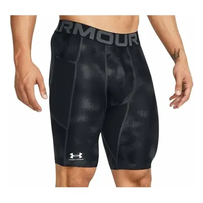 Under Armour Men's UA HG Armour Printed Long Shorts Black/White Fitness nadrág