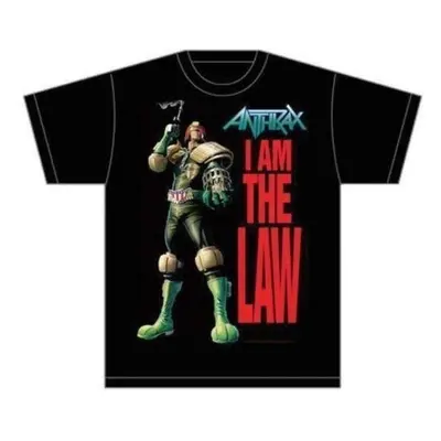 Anthrax Ing I am the Law Unisex Black