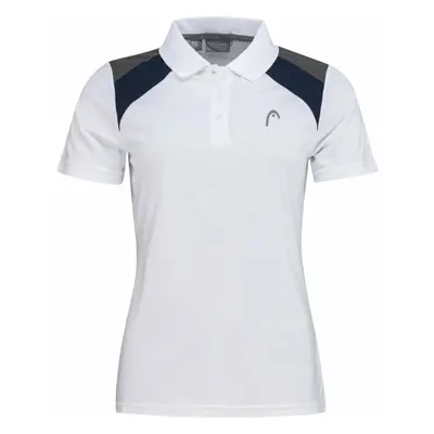 Head Club Jacob Tech Polo Shirt Women White/Dark Blue Teniszpóló